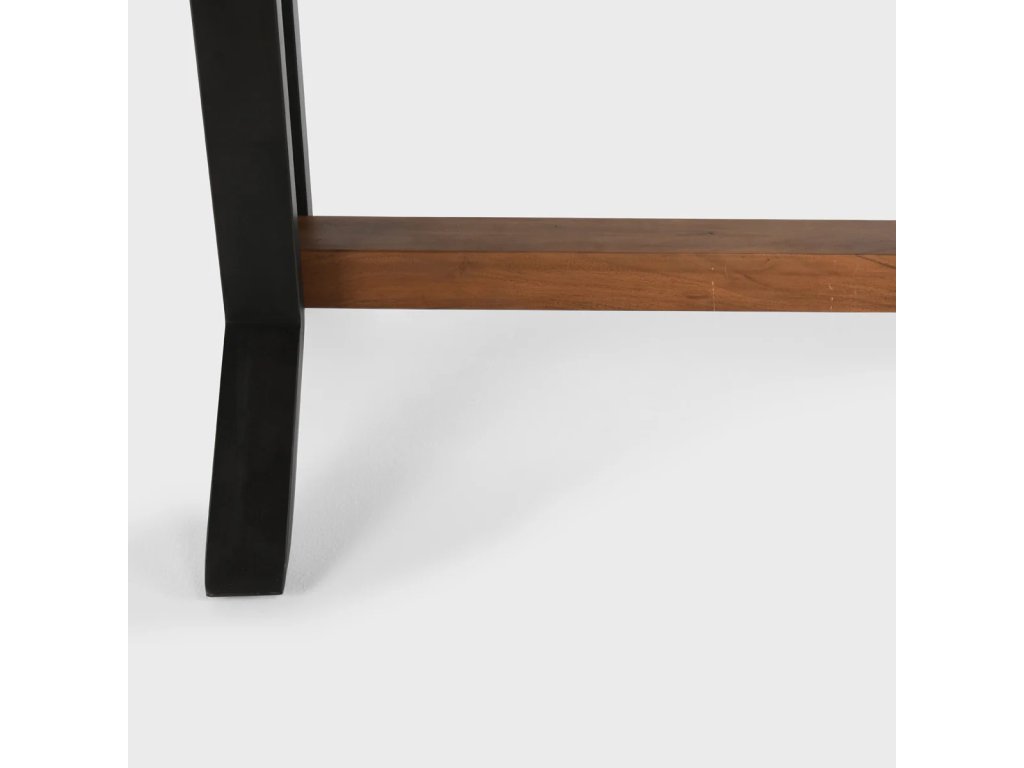 Bellamy Solid Wood Rectangle Dining Table - Amber Brown - image 5