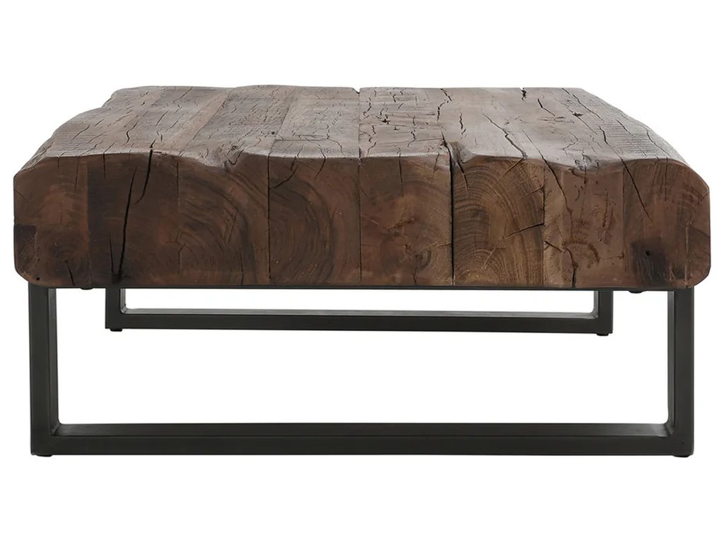 Duarte Solid Wood Rectangle Coffee Table - Rustic Brown - main image