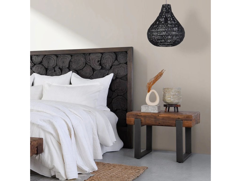 Duarte Solid Wood Rectangle End Table - Rustic Brown - image 3