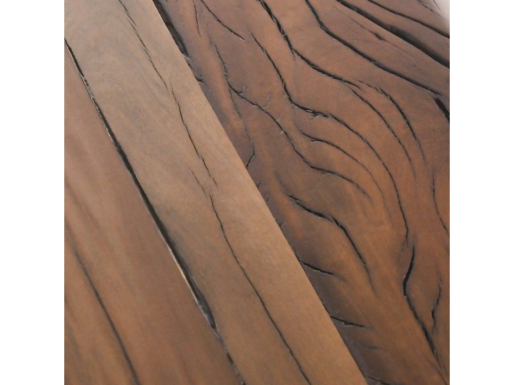 Duarte Solid Wood Rectangle Console Table - Rustic Brown - image 3