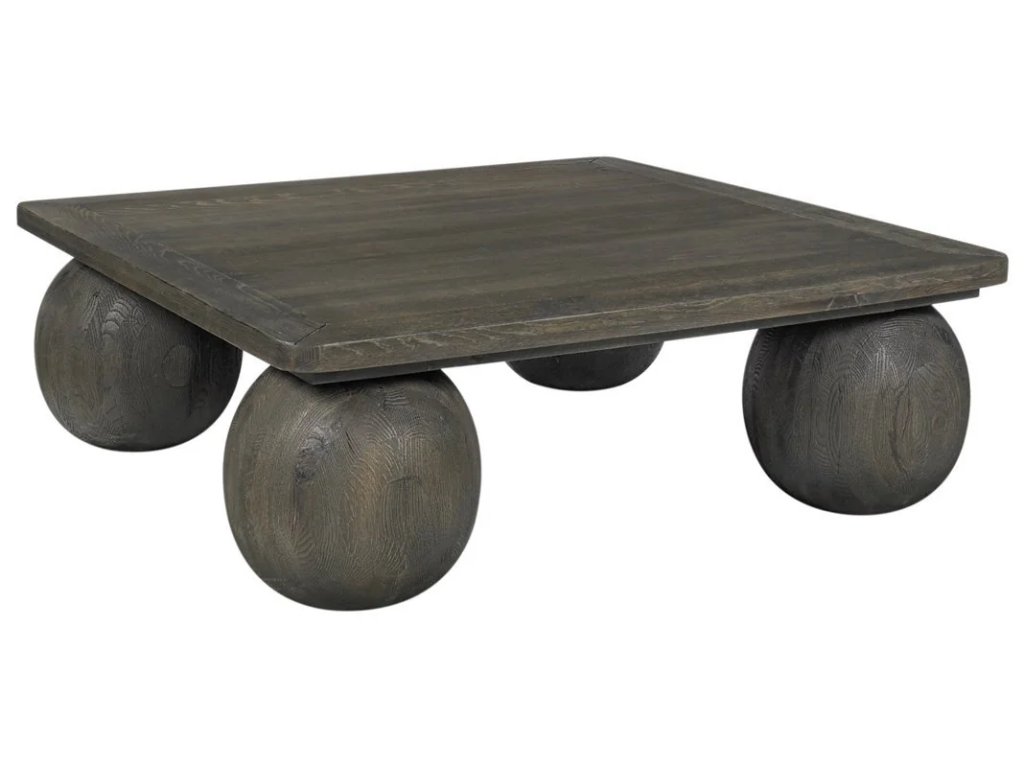 Redondo Solid Wood Square Coffee Table - Dark Brown - main image