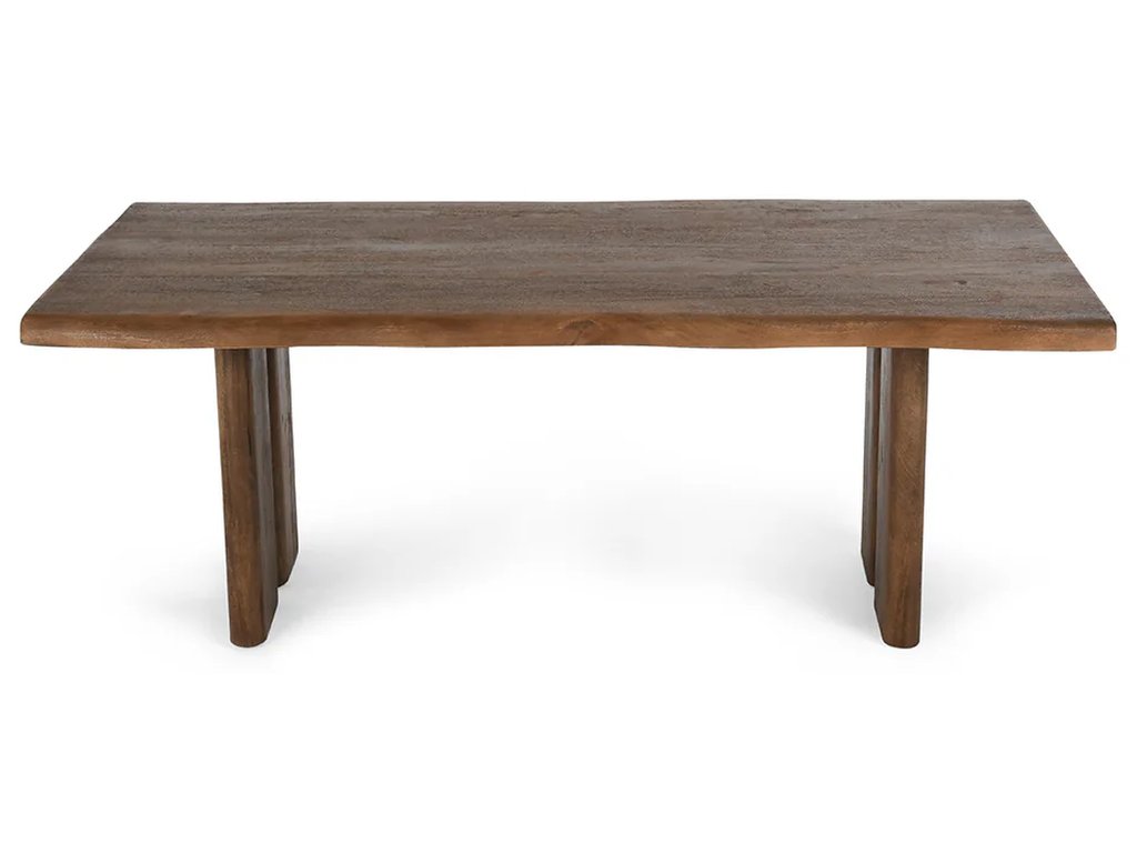 Holmes Solid Wood Rectangle Dining Table - Artisan Brown - image 1