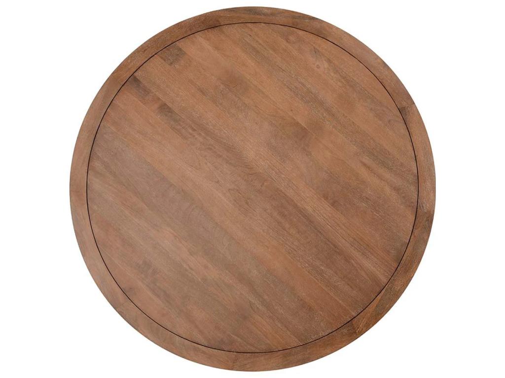 Selena Solid Wood Round Dining Table - Hickory Brown - main image