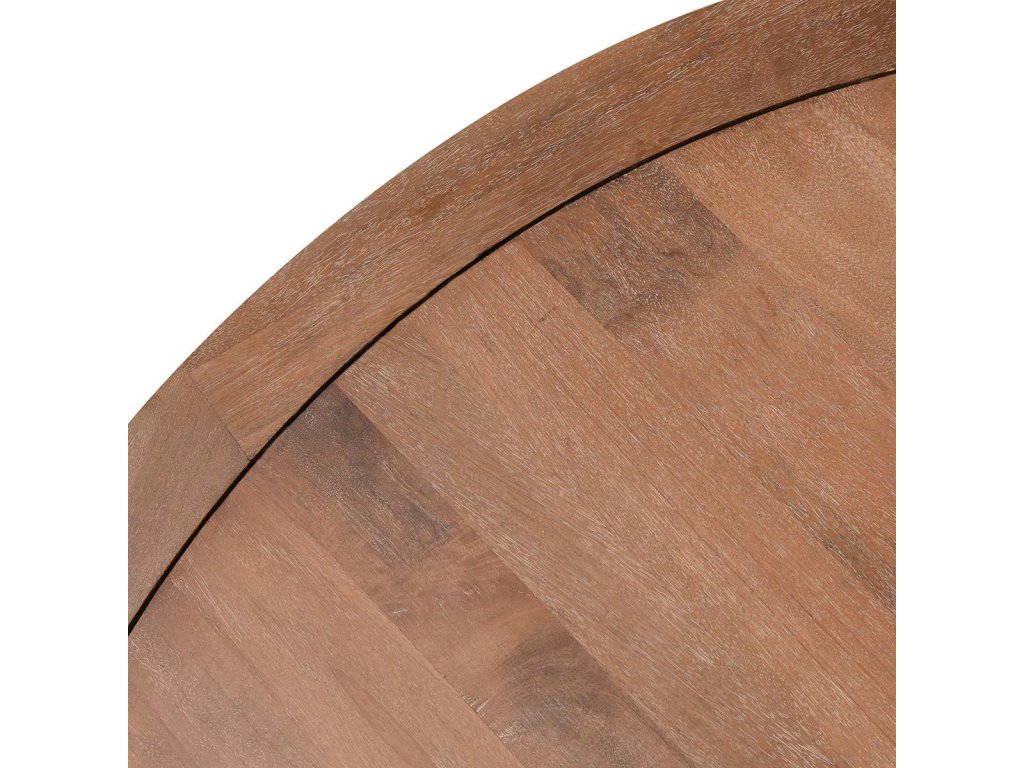 Selena Solid Wood Round Dining Table - Hickory Brown - image 2