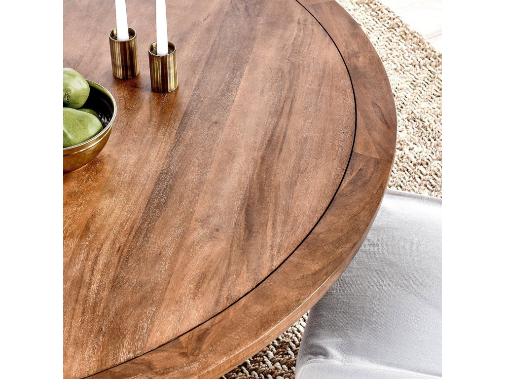 Selena Solid Wood Round Dining Table - Hickory Brown - image 5