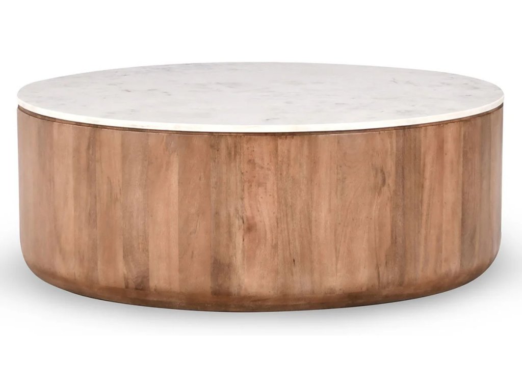 Josie Solid Wood Round Coffee - Hickory Brown - main image