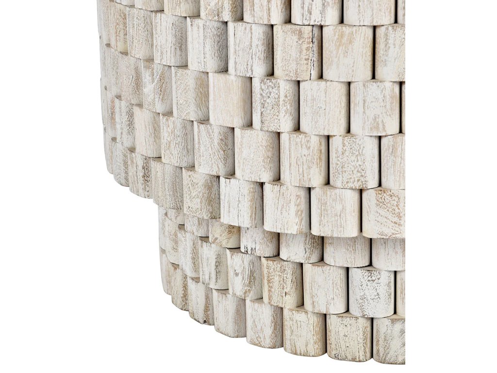 Norwood Solid Wood Round End Table - Coastal White - main image