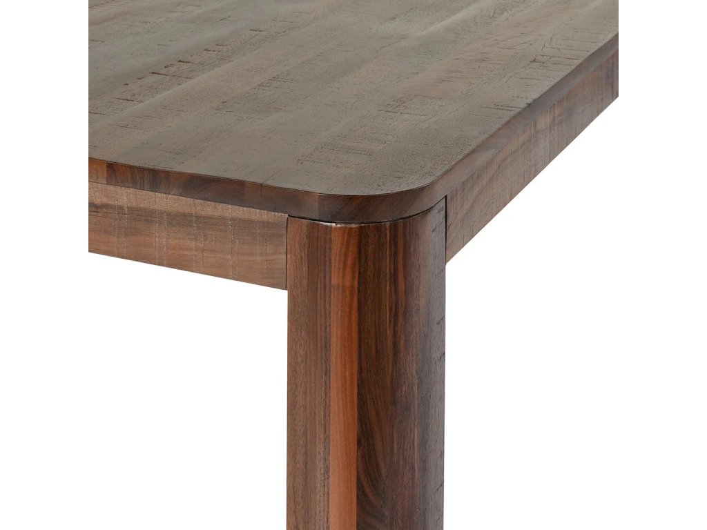 Nemi Solid Wood Rectangle Dining Table - Rustic Brown - image 1