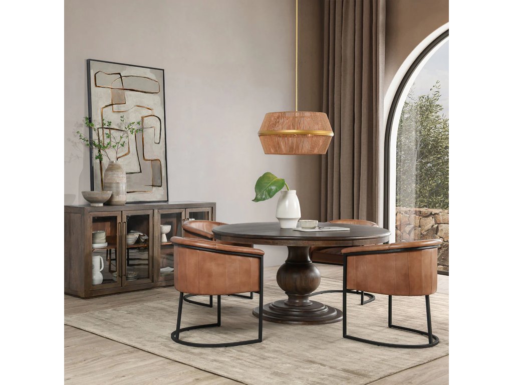 Brookside Solid Wood Round Dining Table - image 1