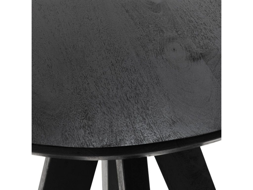 Rodrigo Solid Wood Round Counter Table - Black - image 3
