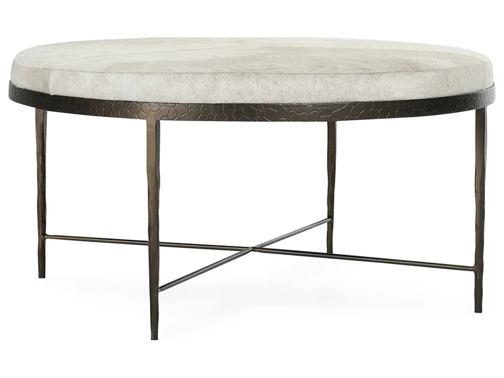 Bose Hide Round Coffee Table - Dusty Cream - main image