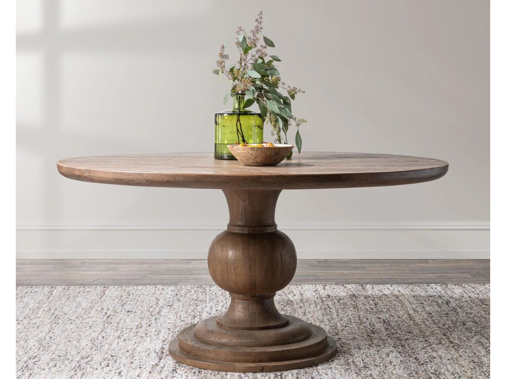 Hera Solid Wood Dining Table - Pecan Brown - 60" - image 6