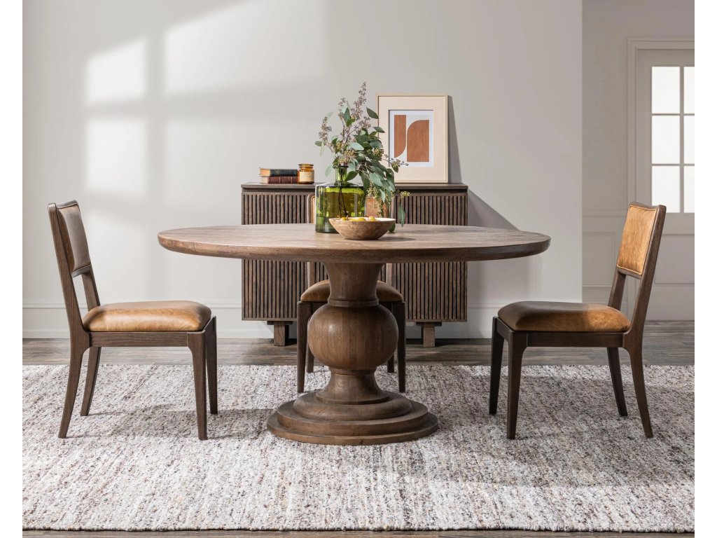 Hera Solid Wood Dining Table - Pecan Brown - 60" - image 7