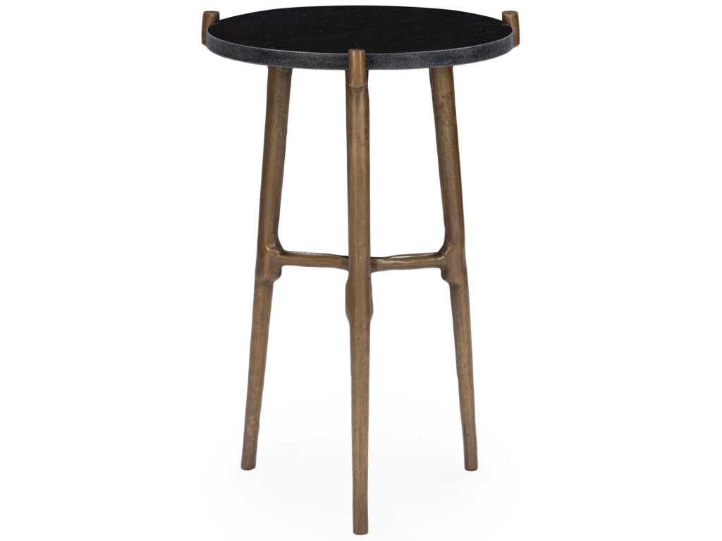 Halley Round Accent Table - Black - main image