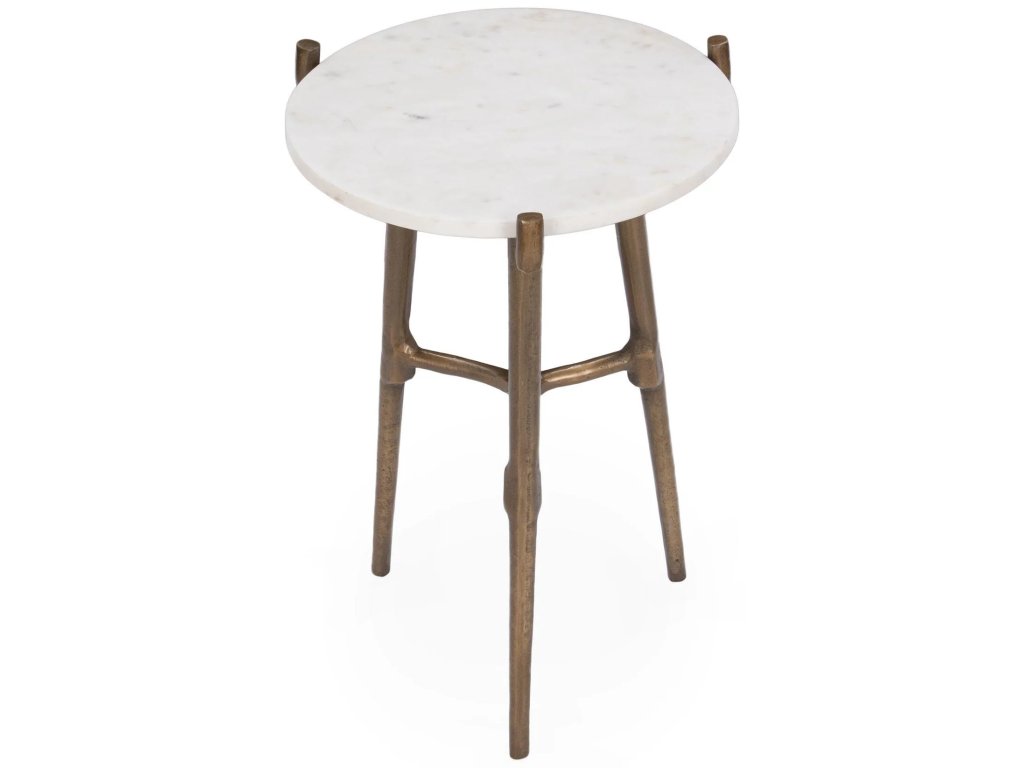 Halley Accent Table - White - main image