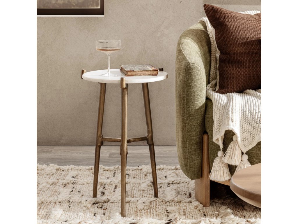 Halley Accent Table - White - image 4