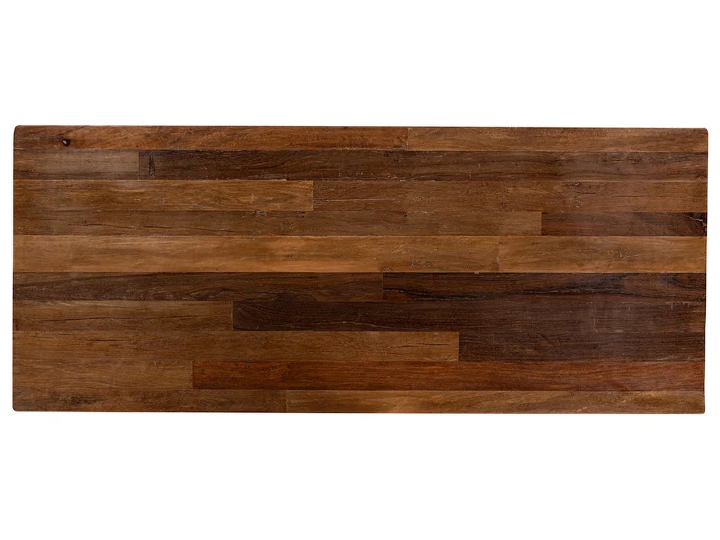 Alto Solid Wood Rectangle Coffee Table - Rustic Brown - image 1