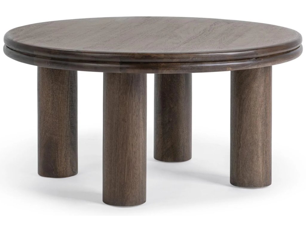 Miranda Round Coffee Table - Cocoa Brown - main image