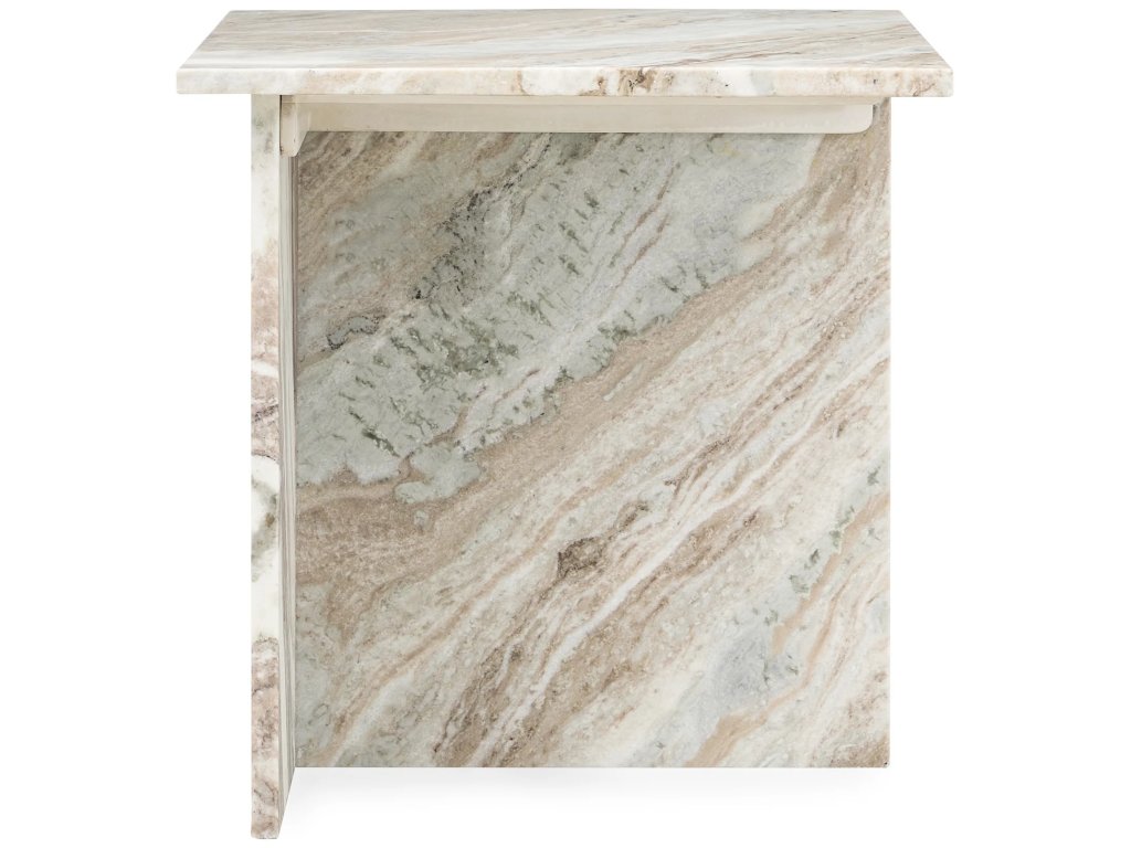 Bexly Marble Square End Table - Rusty Gray - main image