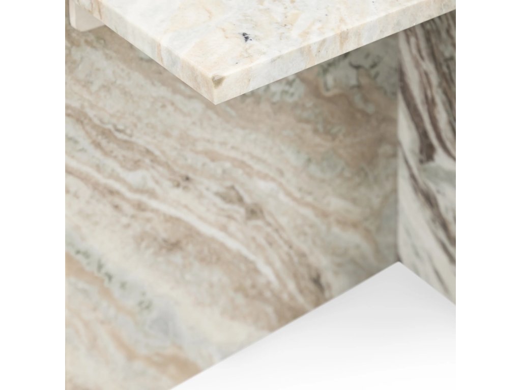 Bexly Marble Square End Table - Rusty Gray - image 5