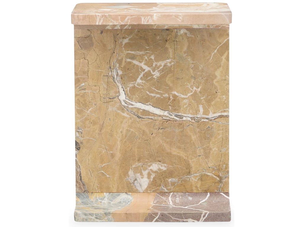 Delaney Marble Rectangle Accent Table - image 1