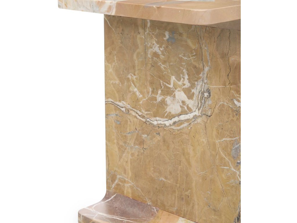 Delaney Marble Rectangle Accent Table - image 3