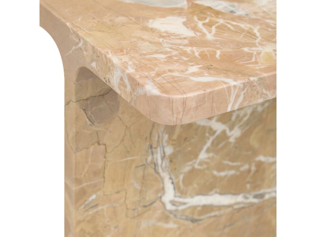 Delaney Marble Rectangle Accent Table - image 4