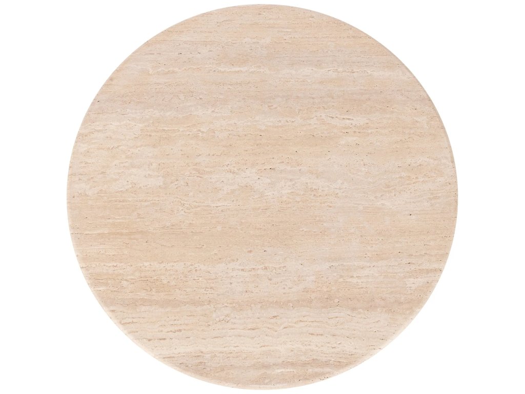 Malani Travertine Gathering Table - Tan - image 1