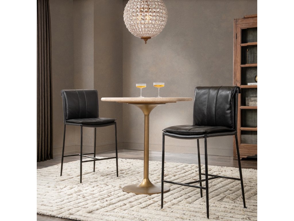 Malani Travertine Gathering Table - Tan - image 5