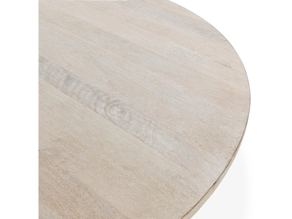 Hera Solid Wood Dining Table - Creamwood - image 1