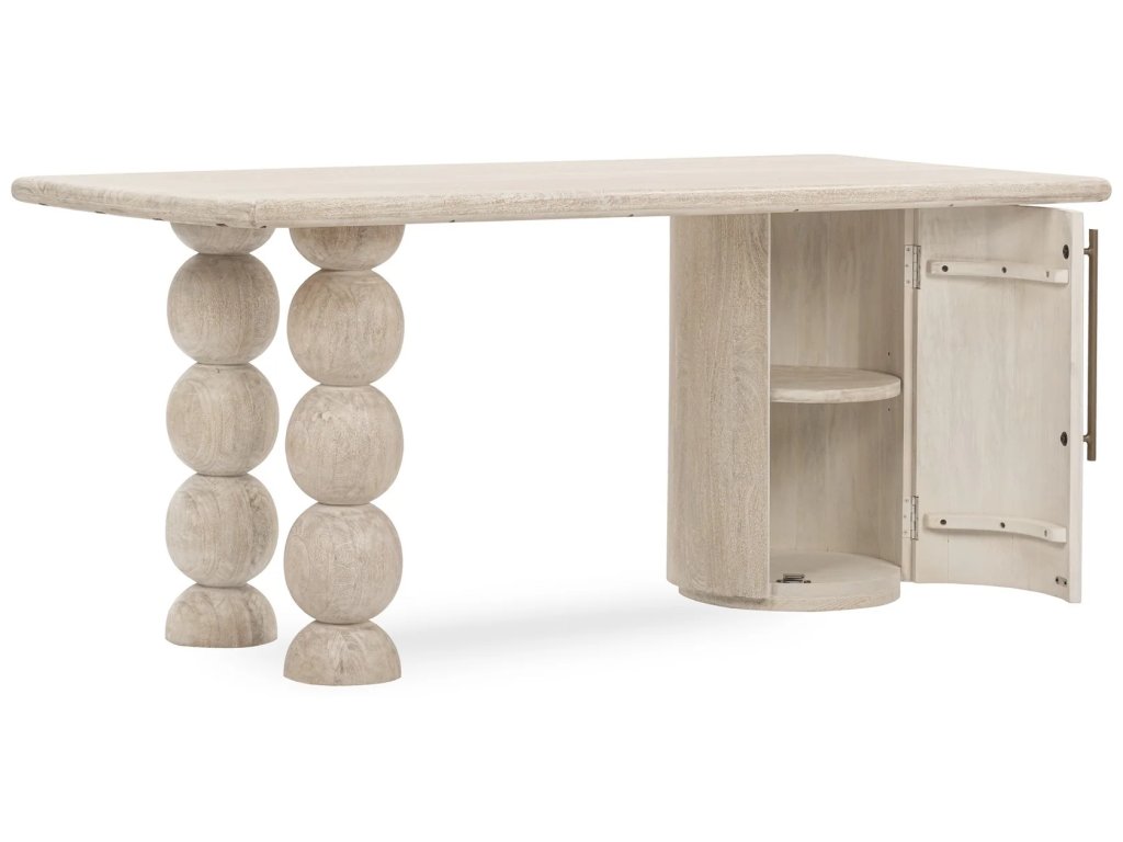 Adir Solid Wood Desk - Cream - main image