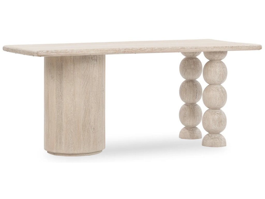 Adir Solid Wood Desk - Cream - image 1