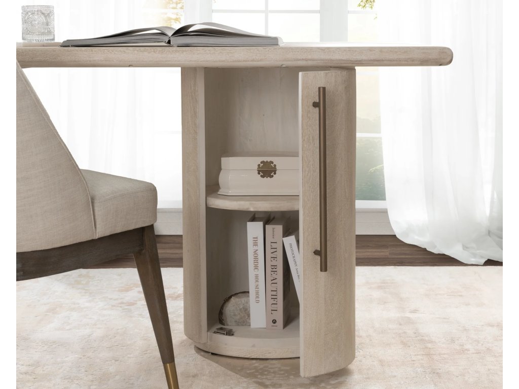 Adir Solid Wood Desk - Cream - image 8