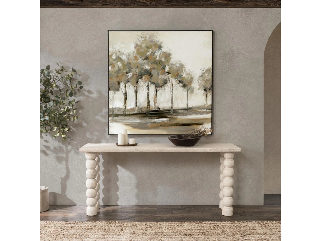 Adir Solid Wood Rectangle Console Table - Cream - image 6