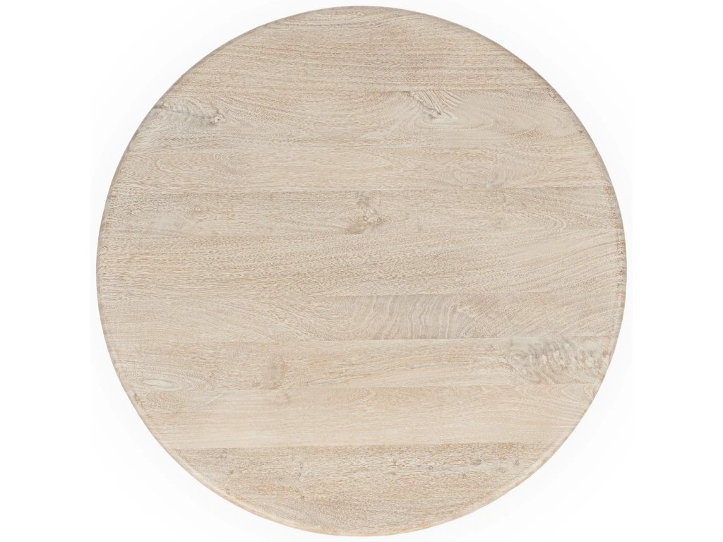 Adir Solid Wood Round Coffee Table - Cream - image 2