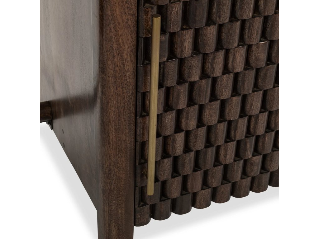 Norwood Solid Wood Desk - Bark Brown - image 3