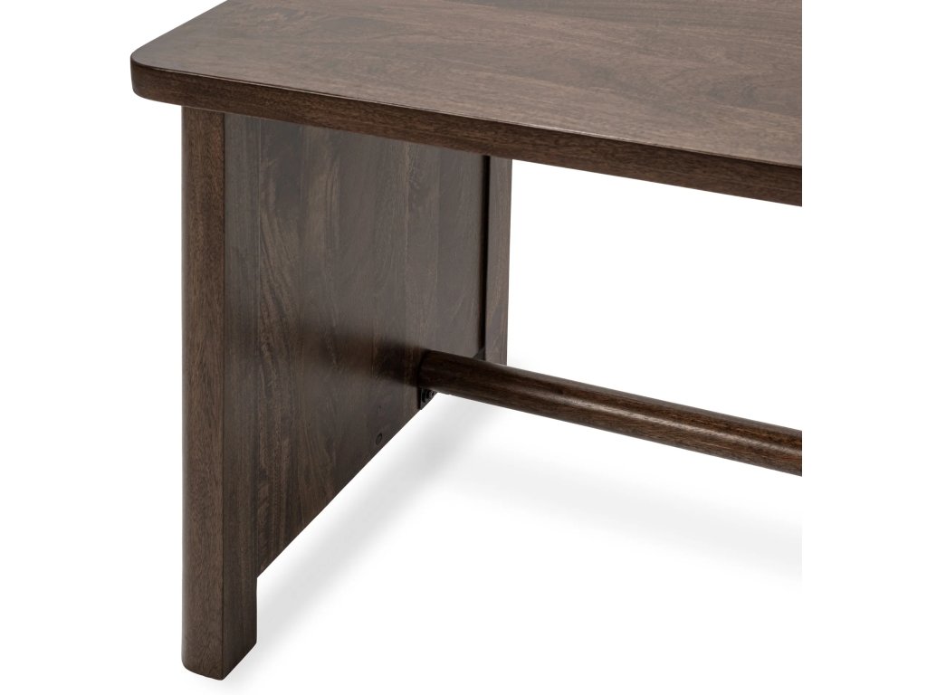 Norwood Solid Wood Desk - Bark Brown - image 4
