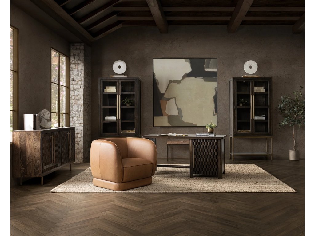 Norwood Solid Wood Desk - Bark Brown - image 7