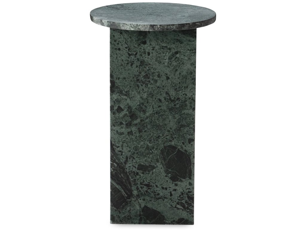 Briley Marble Round Accent Table Small - Emeral Green - main image