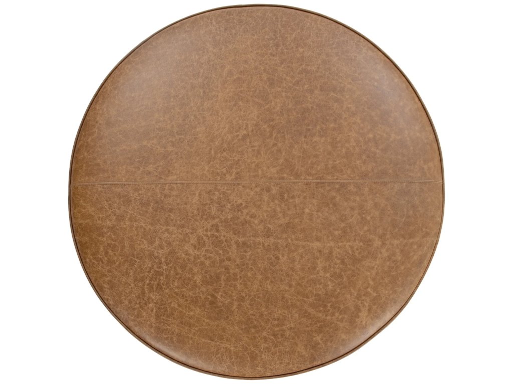 Clair 40" Round Ottoman - Chestnut - image 1