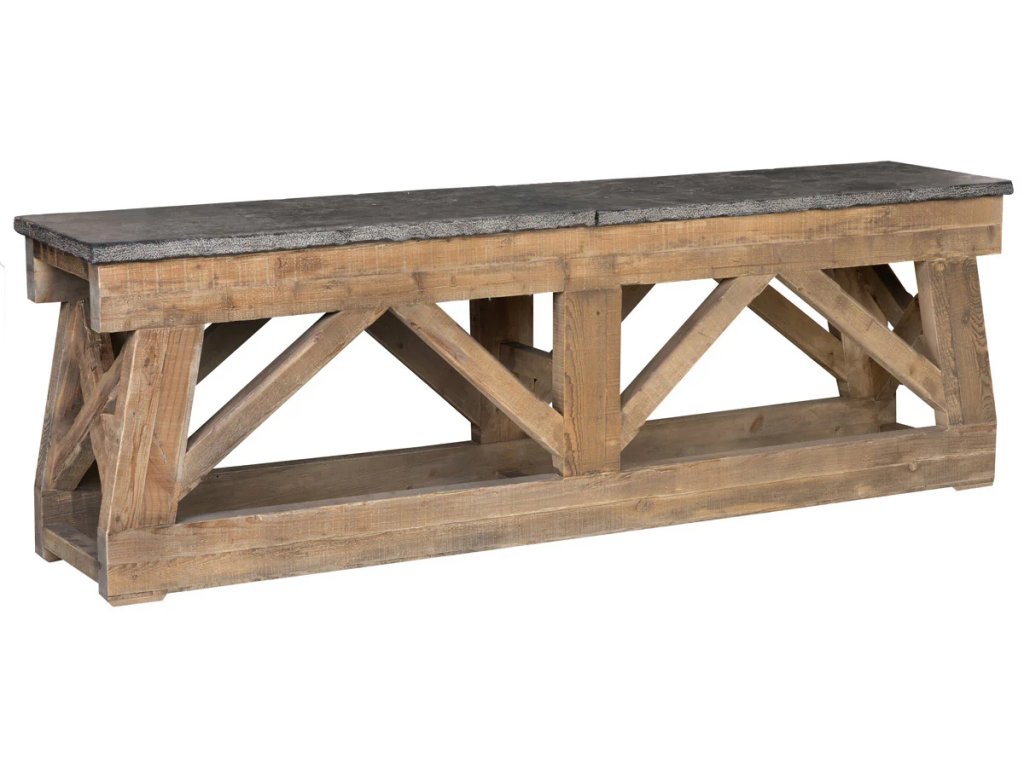 Marbella Solid Wood Rectangle Console Table - main image