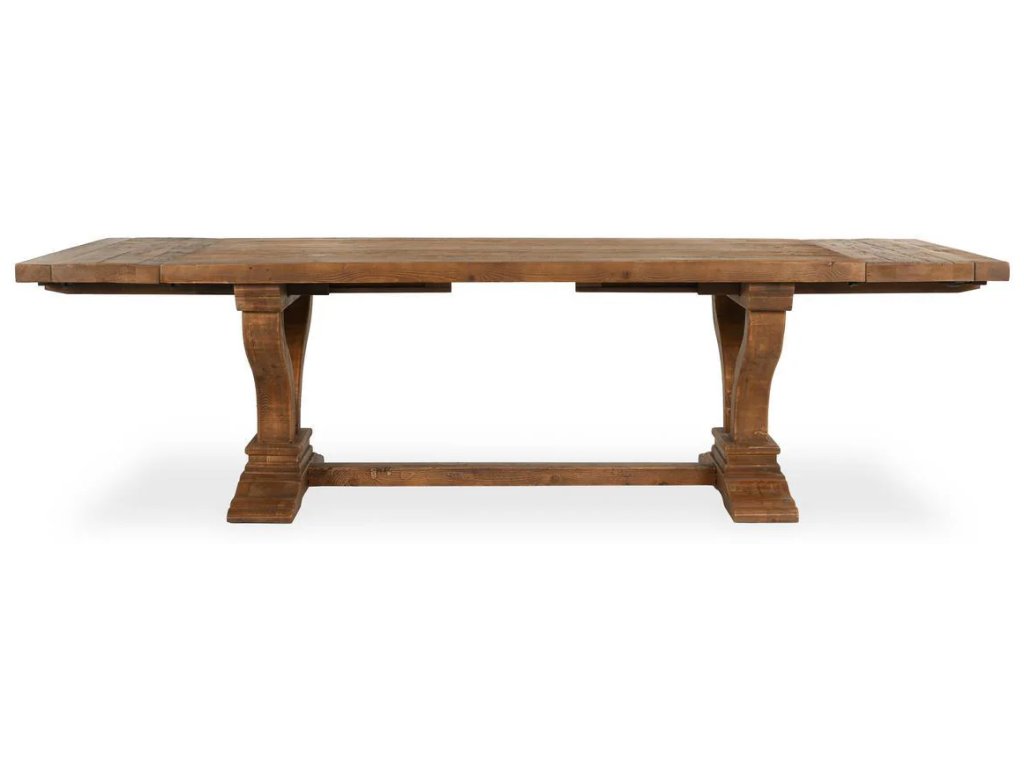 Alexander Solid Wood Extending Dining Table - Brown - main image