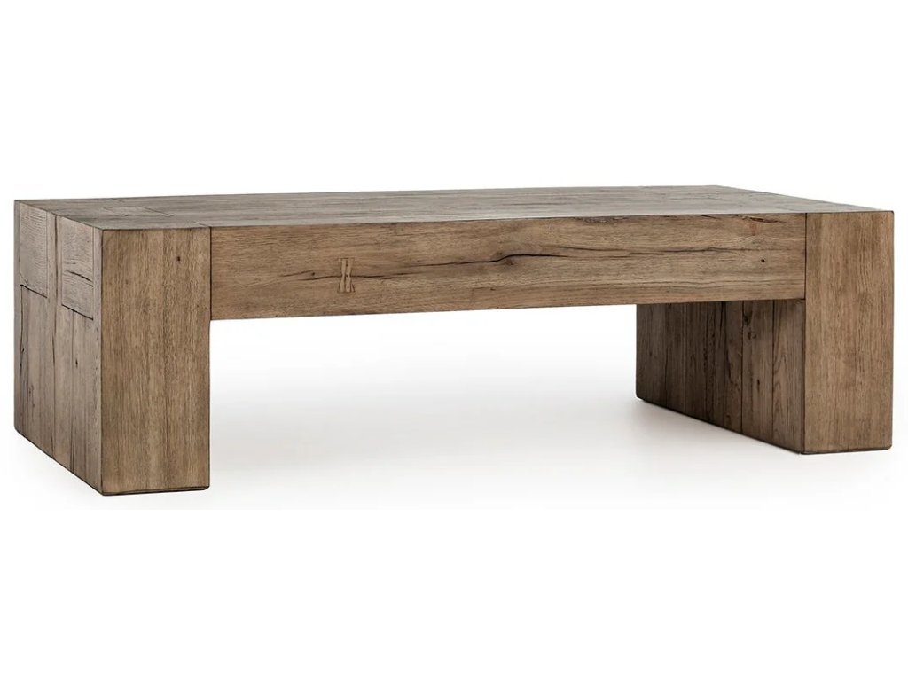 Bristol Solid Wood Rectangle Coffee Table - Cafe Brown - main image