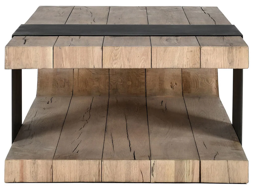 Danica Solid Wood Rectangle Coffee Table - image 2