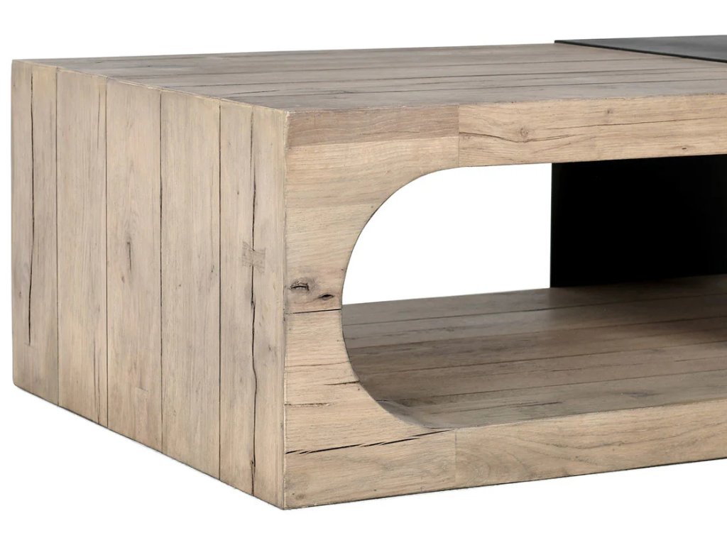 Danica Solid Wood Rectangle Coffee Table - image 5