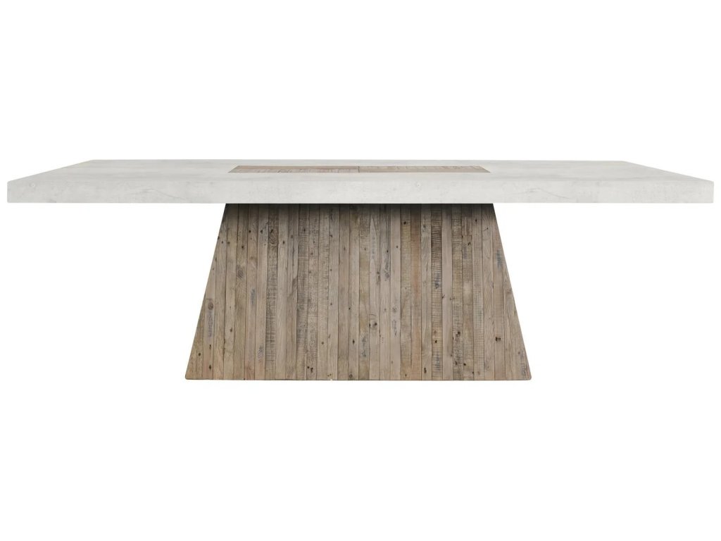 Grange Reclaimed Pine 94" Dining Table - Natural/Antique White - main image
