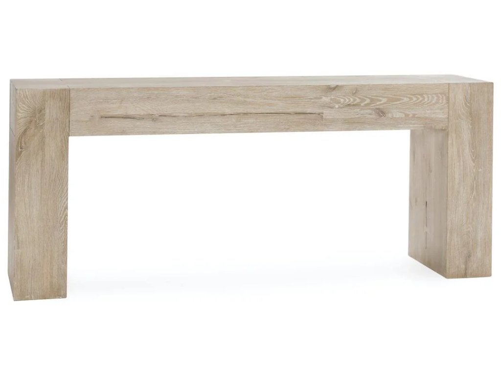 Bristol Solid Wood Rectangle Console Table - Aged Cream - main image