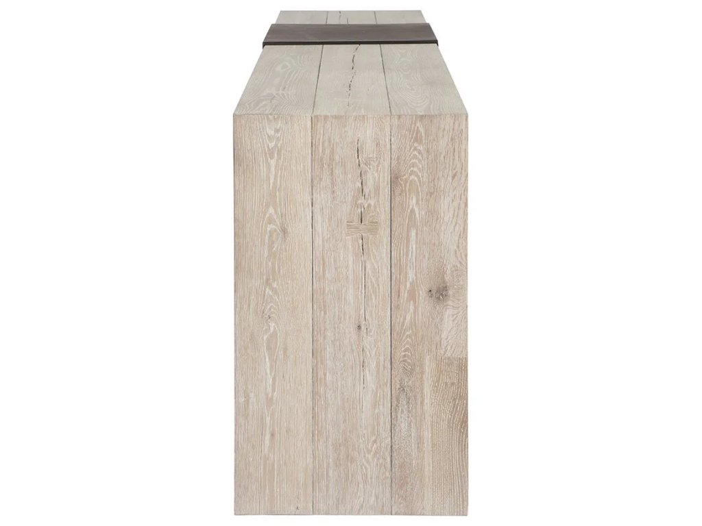 Danica Solid Wood Rectangle Console Table - Aged Cream - main image