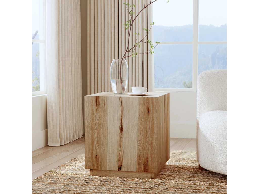 Layne Solid Wood Square End Table - True Natural - image 4