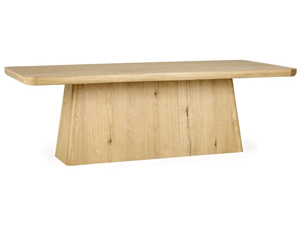 Orlando Solid Wood Rectangle Dining Table - True Natural - image 1